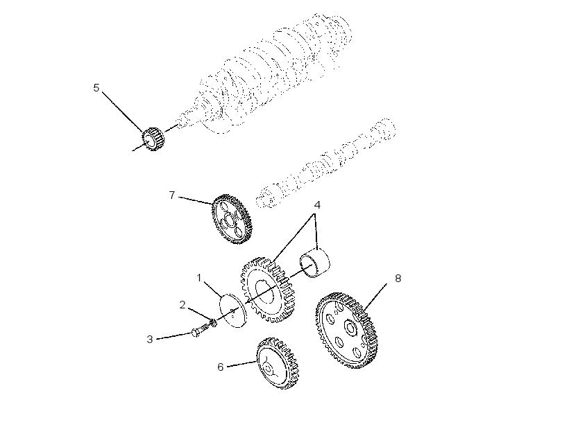 Передача передняя 2434828 CAT