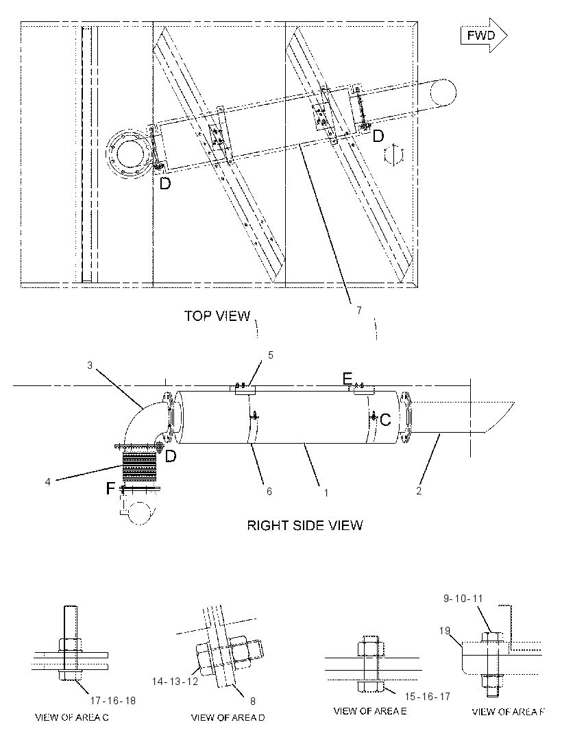Глушитель 2419895 CAT