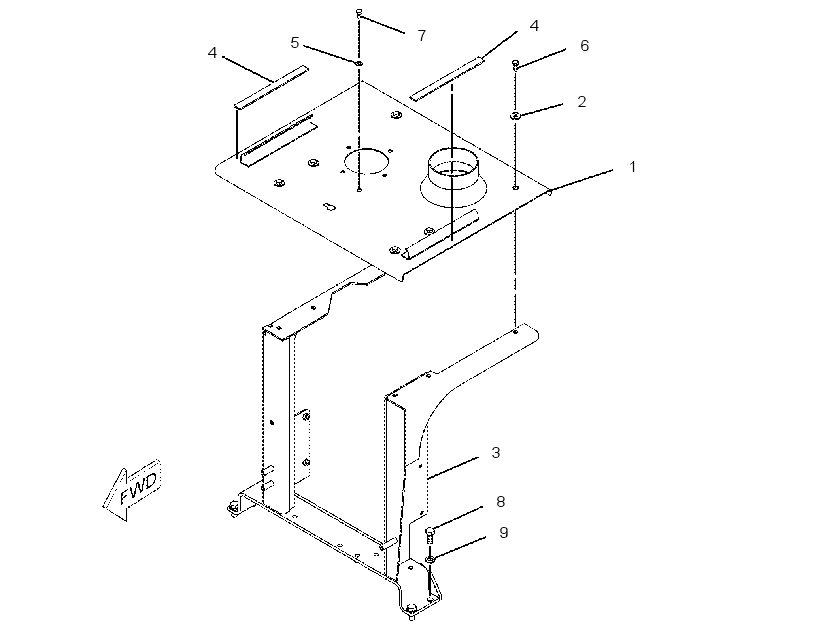 SUPPORT GP-AIR INLET 1927140 CAT