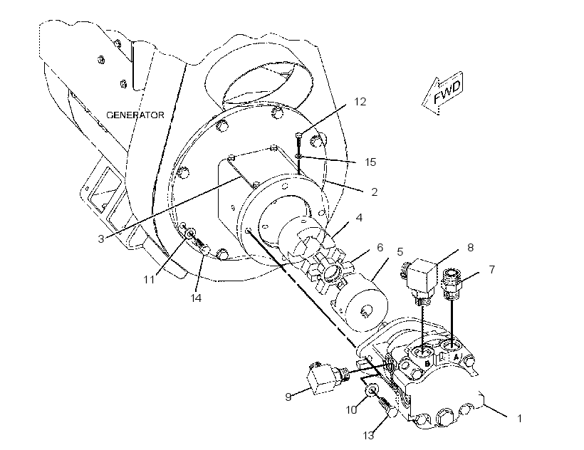 MOTOR & MTG GP-GENERATOR 2418413 CAT