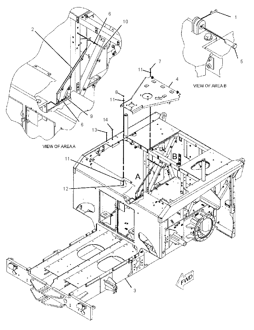 FRAME GP-MAIN 2448704 CAT