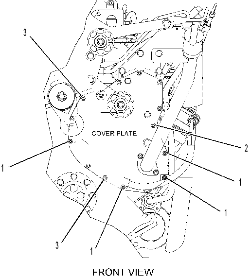 FASTENER GP-FRONT COVER 2501120 CAT