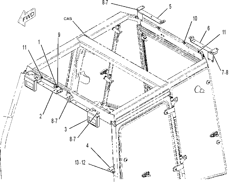 MOUNTING GP-LIGHTING 2464323 CAT