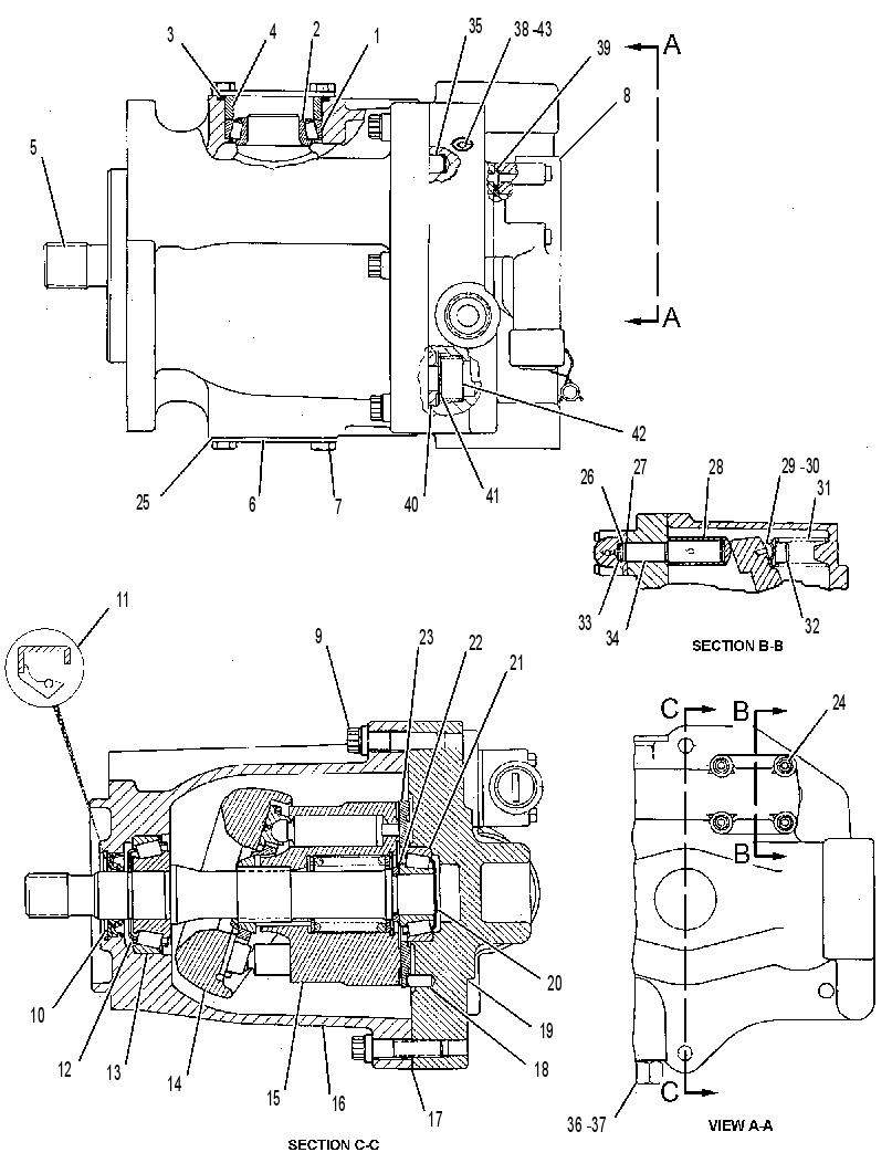 Насос поршневой 6E1229 CAT