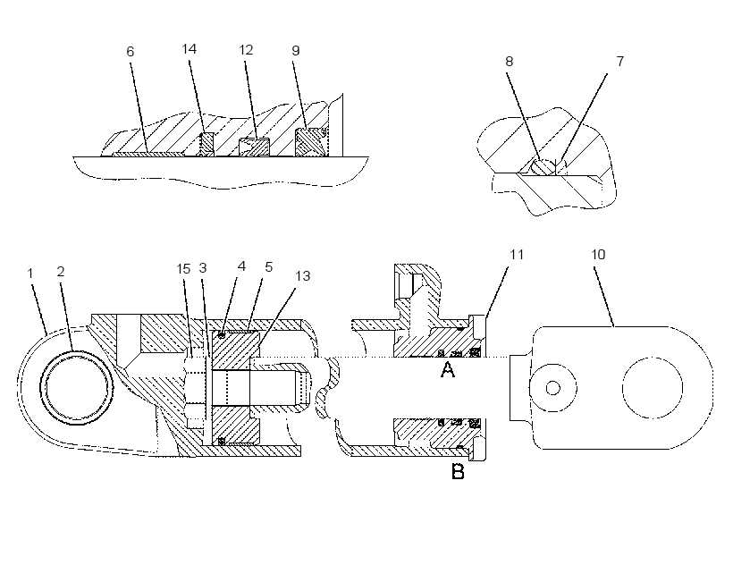 Цилиндр подъёма 9T3625 CAT