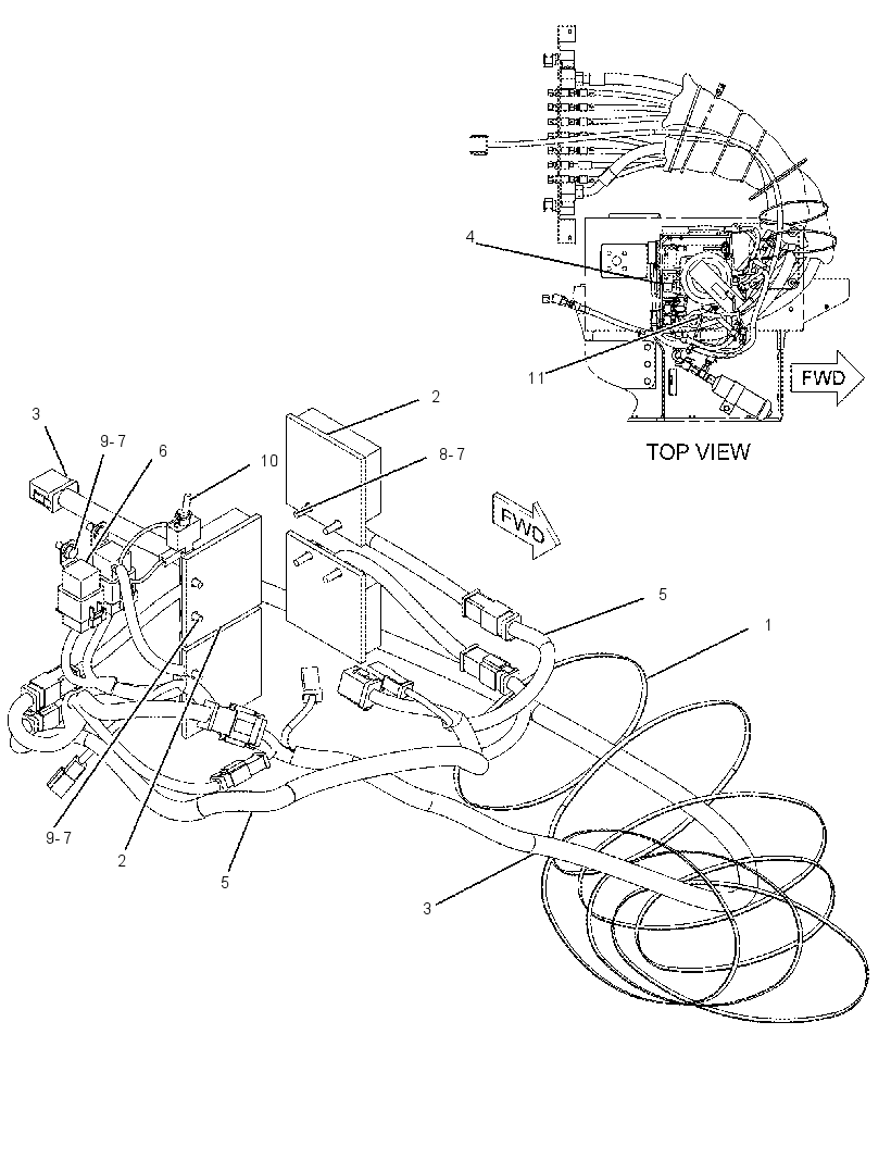 WIRING GP-GRAPPLE 2144136 CAT