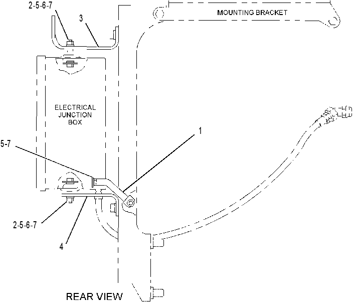 Крепление контактора 4W5865 CAT