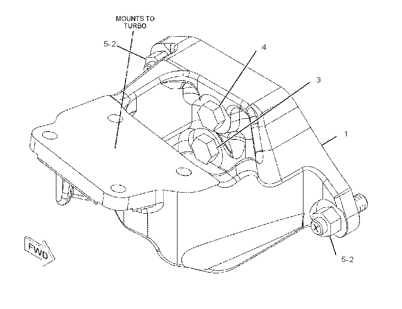 SUPPORT GP-TURBOCHARGER 2245416 CAT