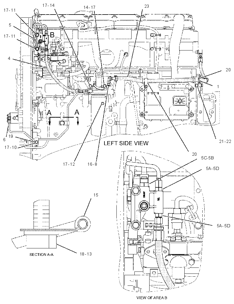LINES GP-FUEL BYPASS 2474569 CAT