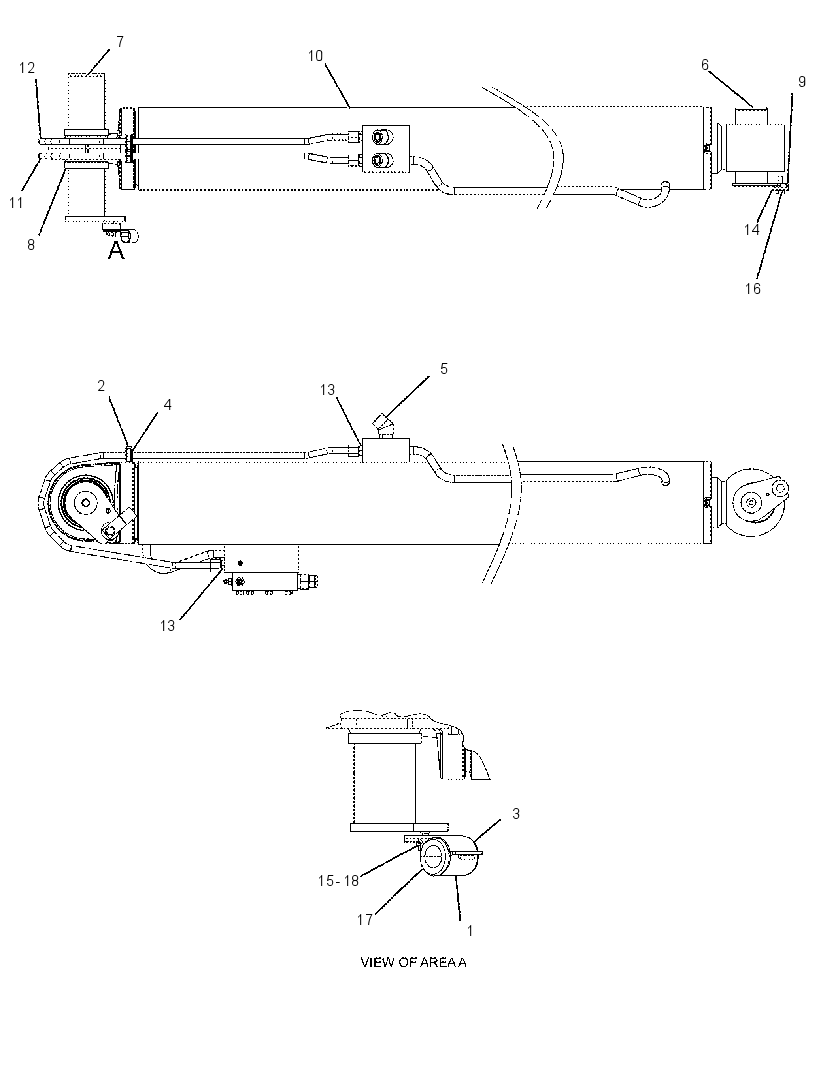 CYLINDER & MTG GP-BOOM 2126177 CAT