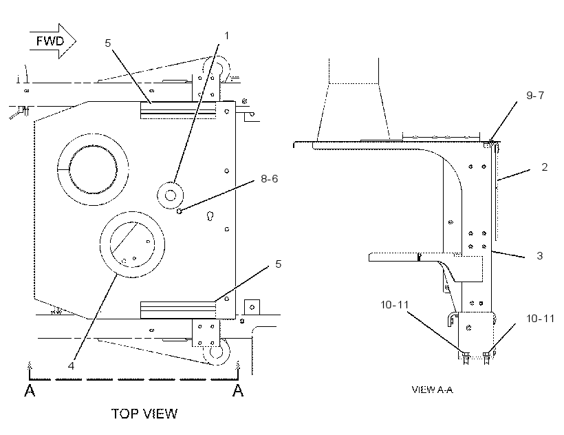 SUPPORT GP-AIR INLET 1883948 CAT