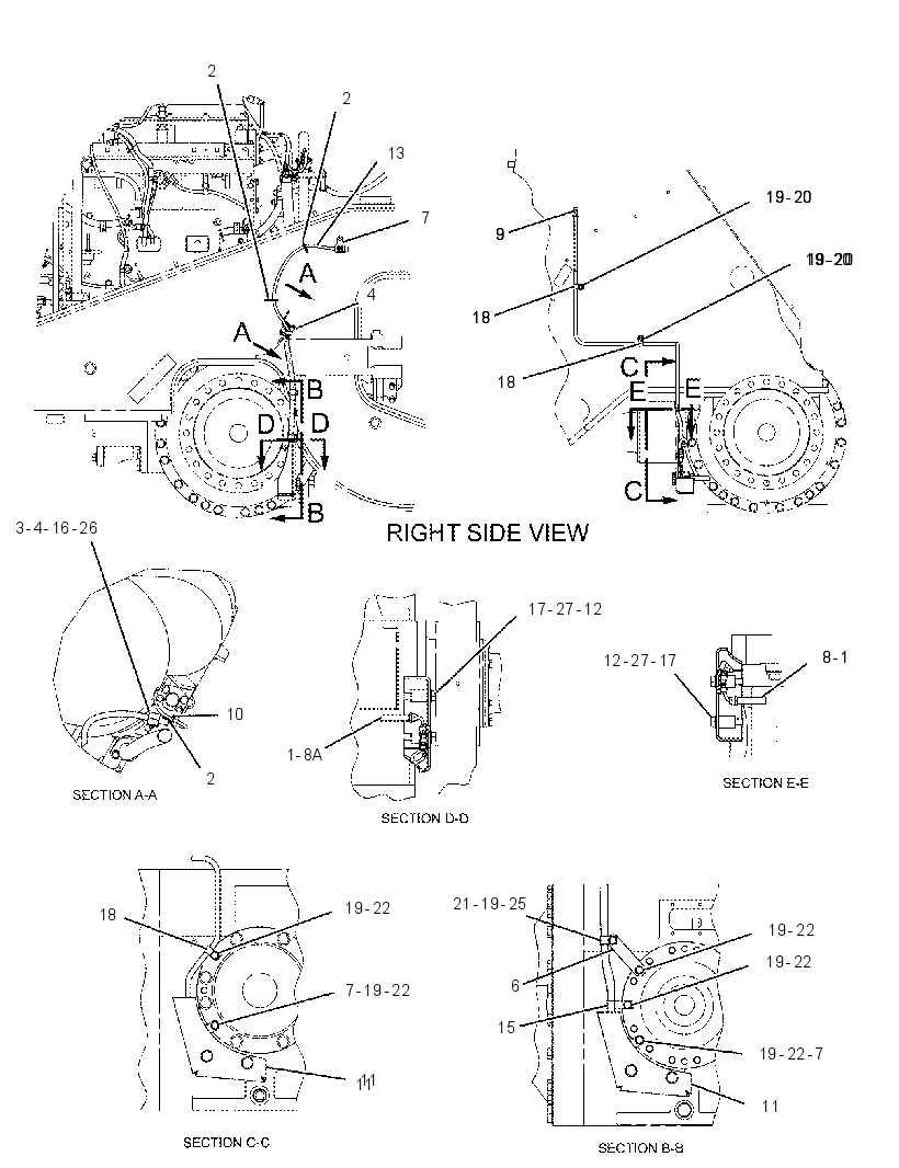 AXLE MONITORING WIRING GROUP 1803564 CAT