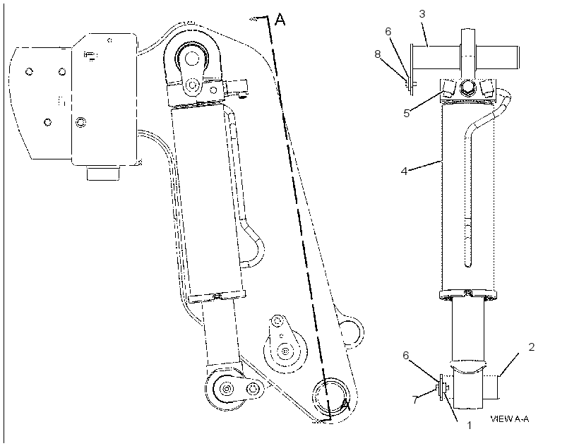 CYLINDER & MTG GP-TILT 2221523 CAT