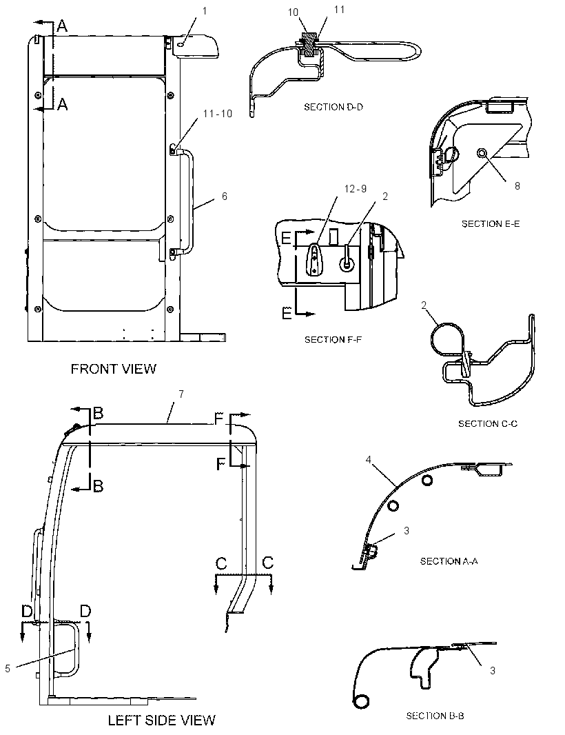 CANOPY GP-OPEN ROPS 2126738 CAT
