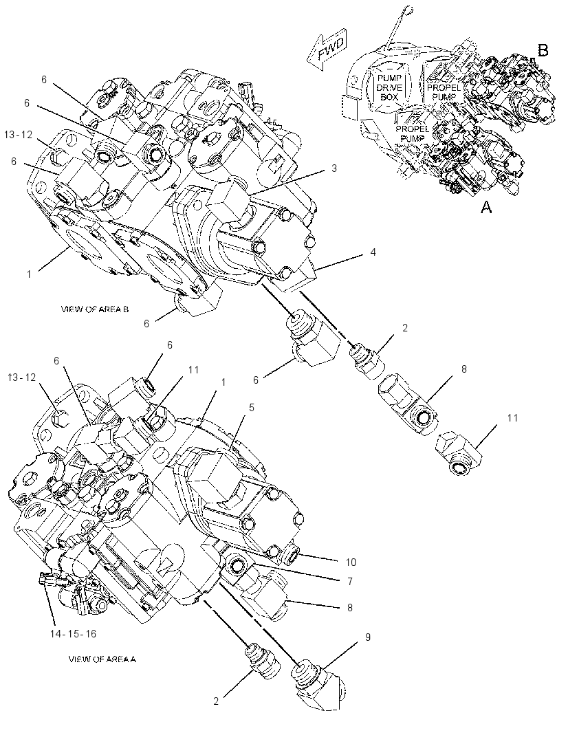 PUMP & MTG GP-CONVEYOR 1909953 CAT