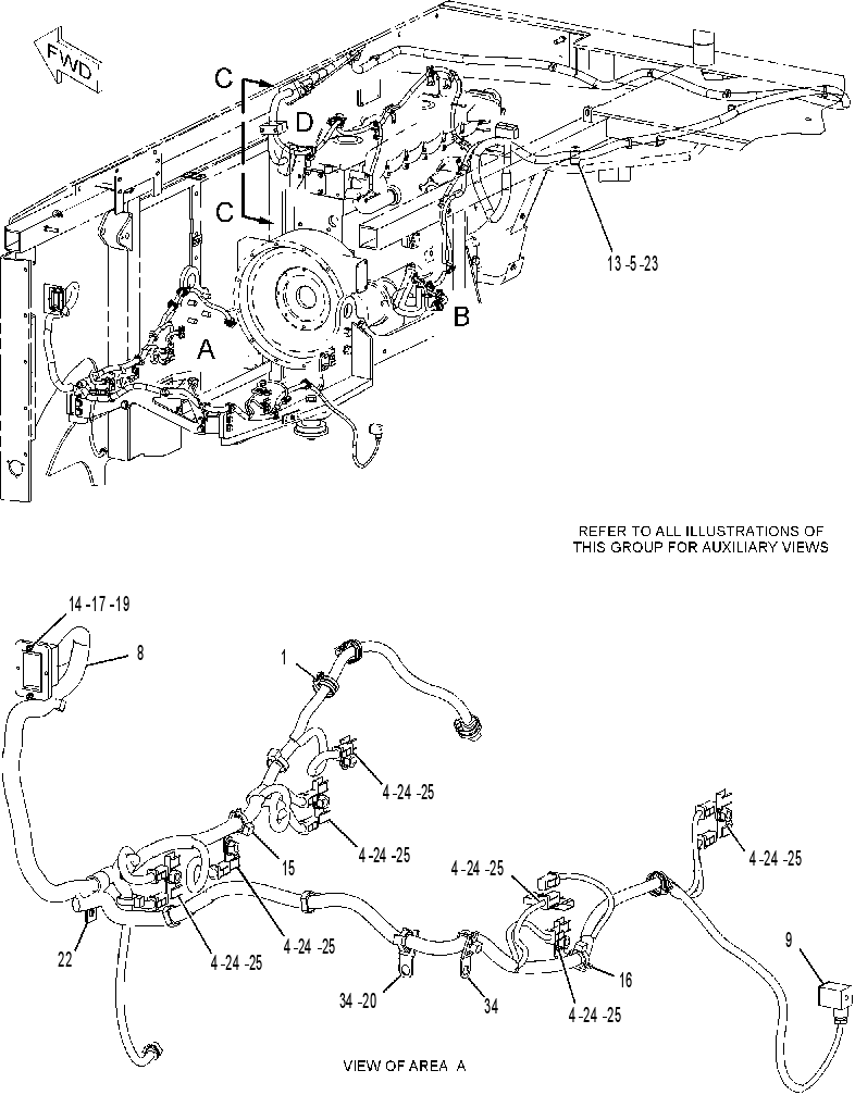 WIRING GP-POWER TRAIN 1925084 CAT