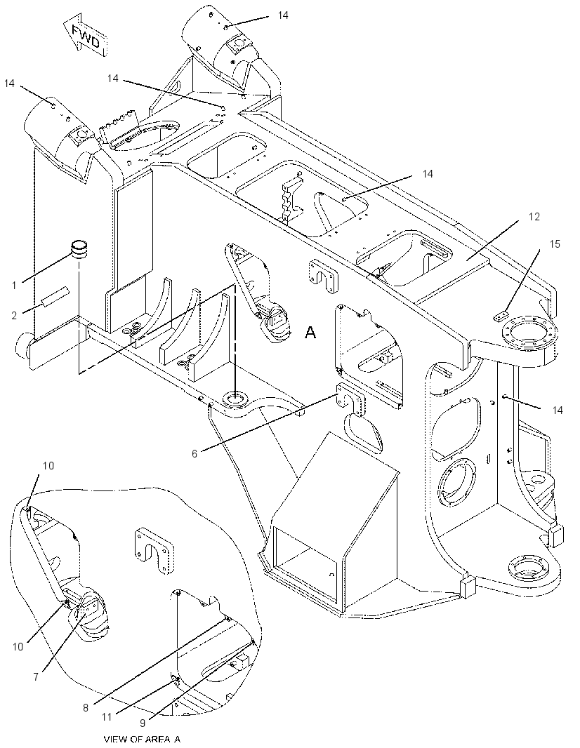 FRAME AS-FRONT 2517644 CAT