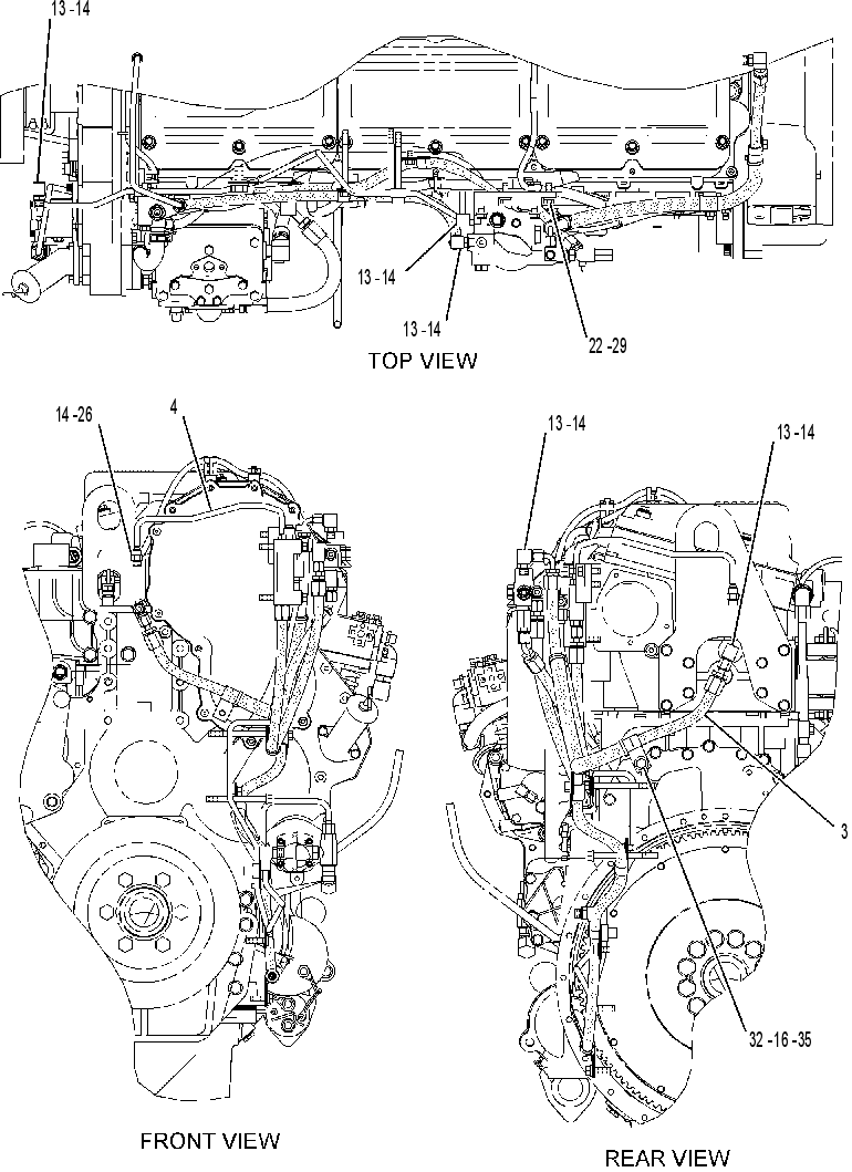LINES GP-FUEL BYPASS 2290326 CAT