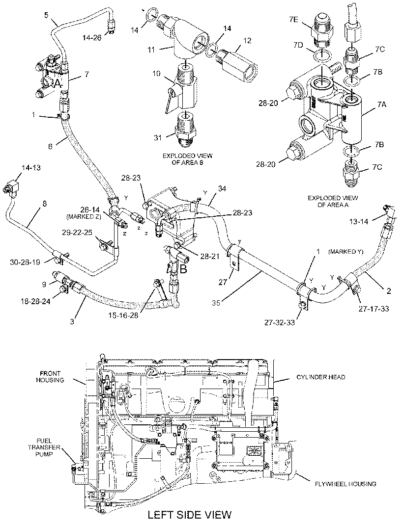 LINES GP-FUEL BYPASS 2286545 CAT