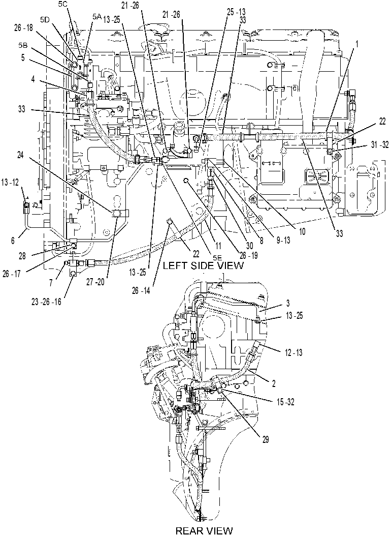 LINES GP-FUEL BYPASS 2286544 CAT