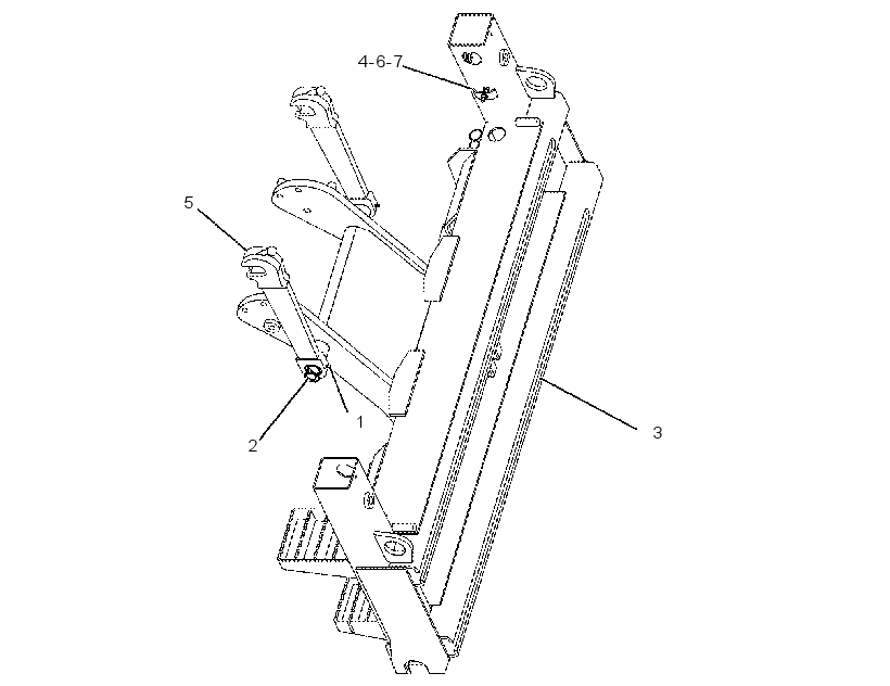 FRAME GP-BACKHOE 2044022 CAT