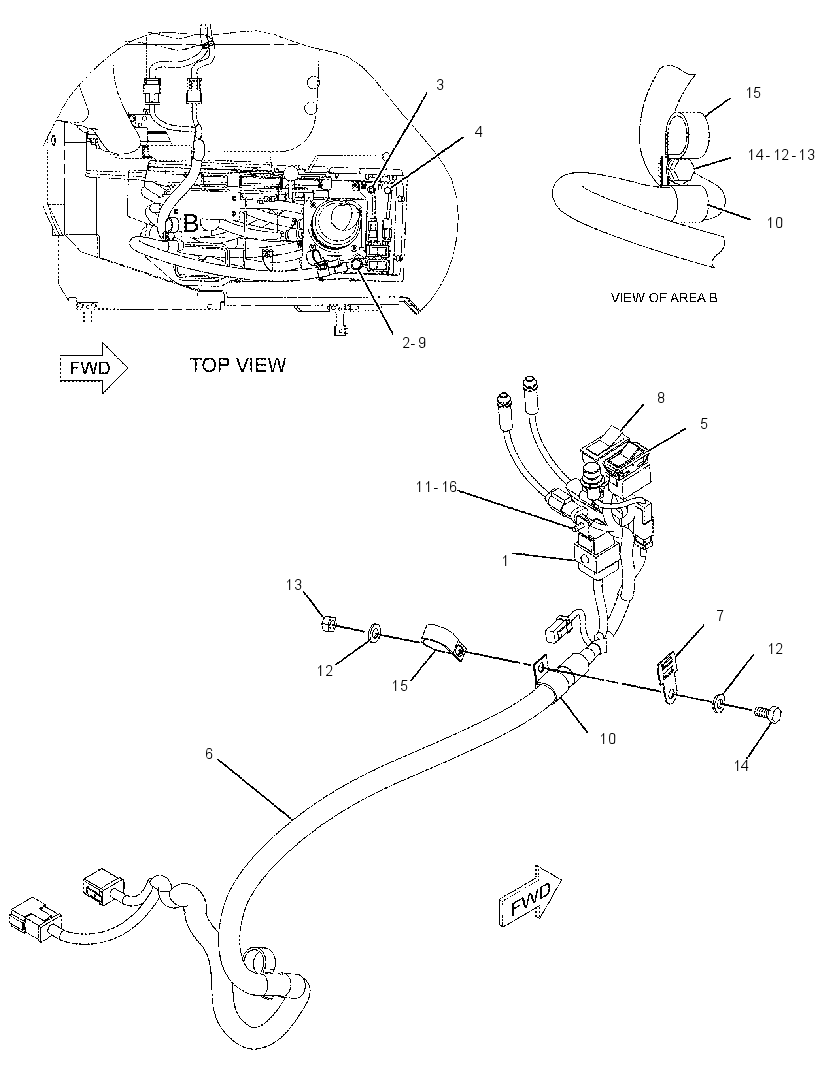 WIRING GP-HYDRAULIC CONTROL 2528821 CAT