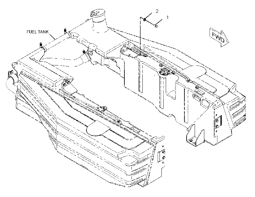 FASTENER GP-FUEL TANK 2492460 CAT