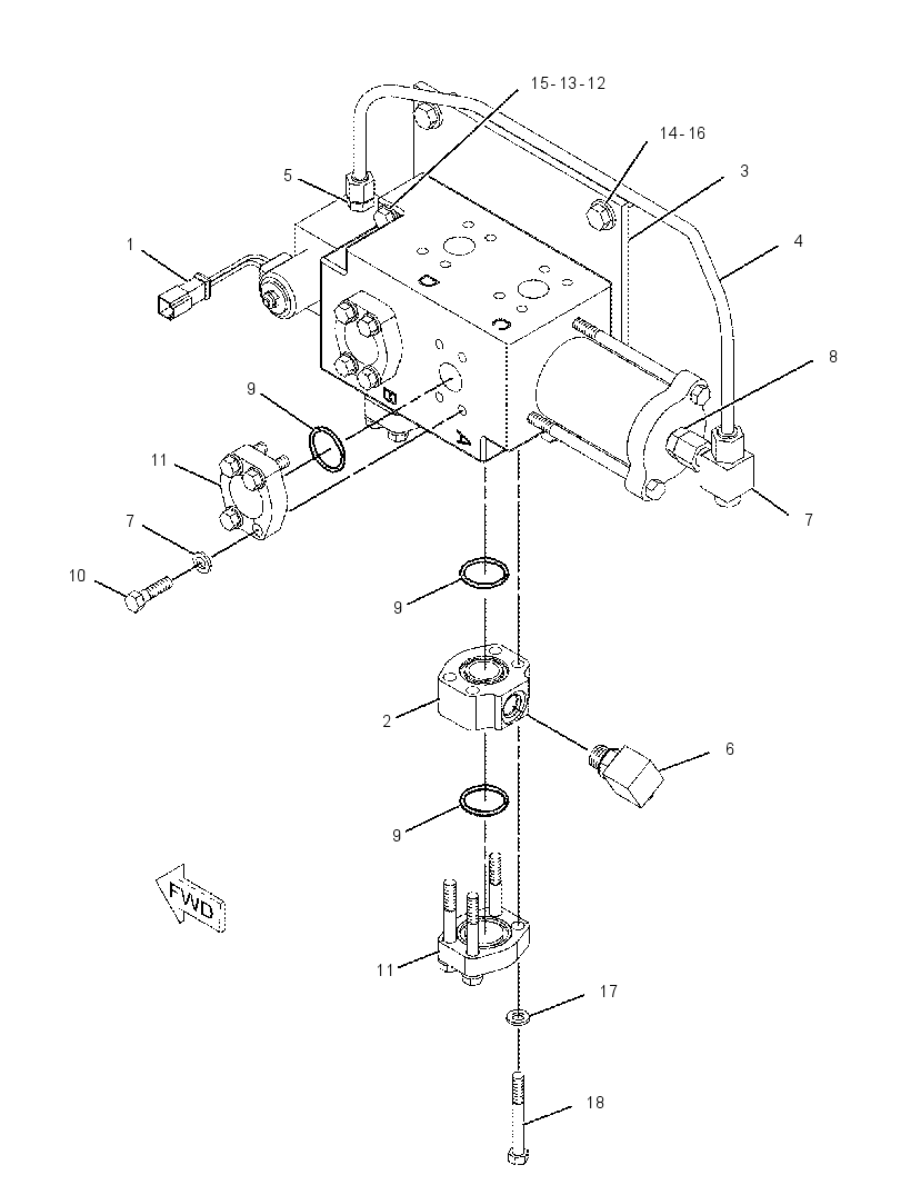 VALVE & MTG GP-DIVERTER 2527717 CAT