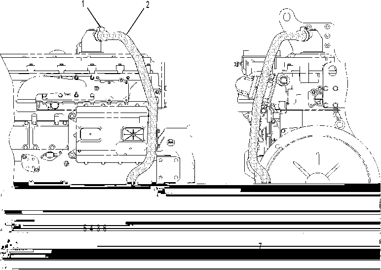 Система отвода газов 2411758 CAT