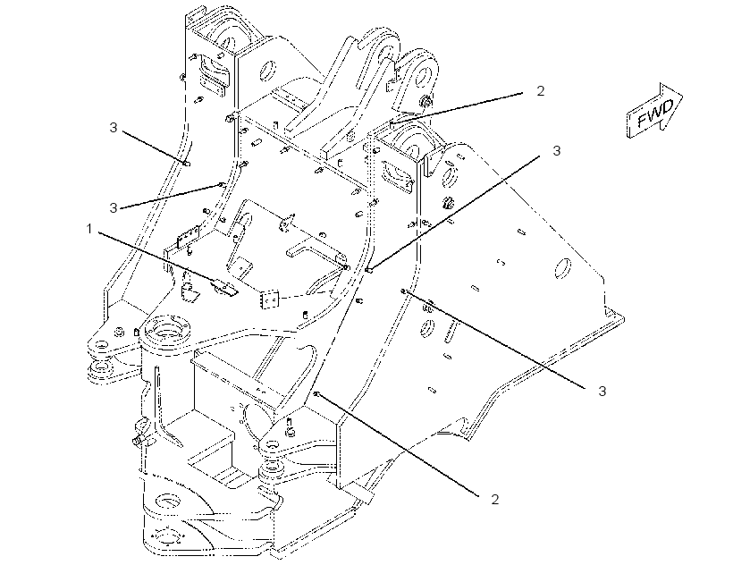 BOSS GP-REAR FRAME 2502166 CAT