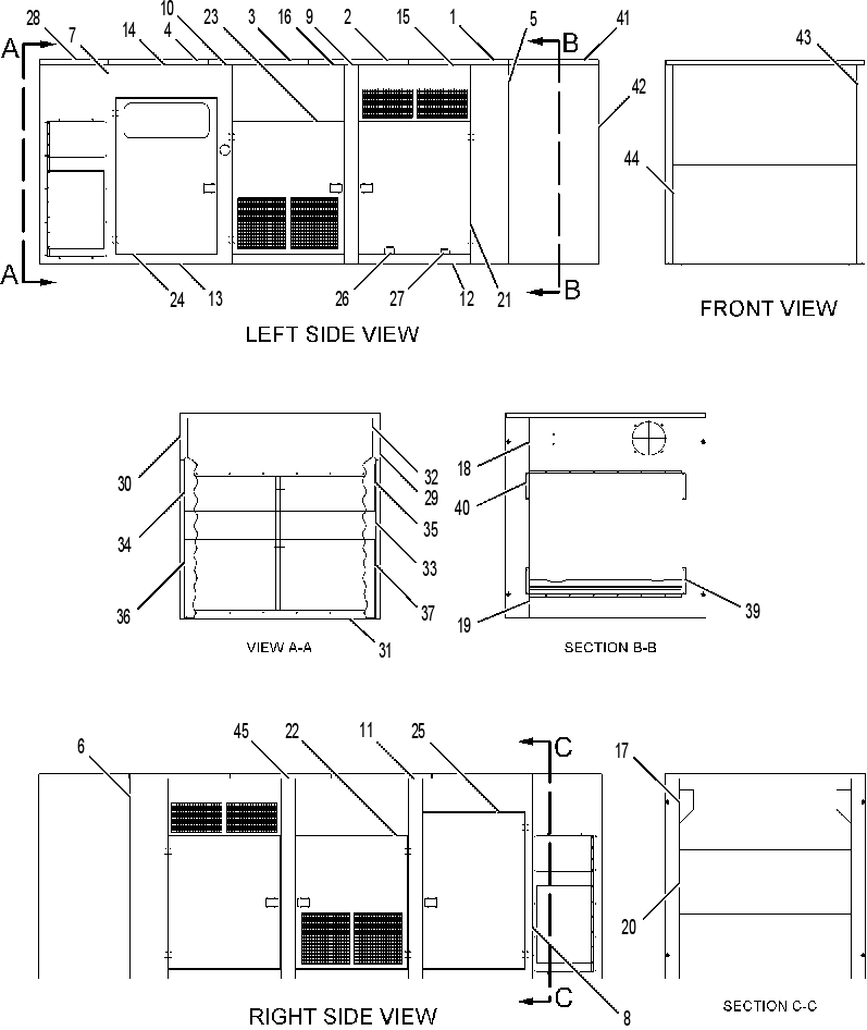 ENCLOSURE GP-GENSET 2423059 CAT