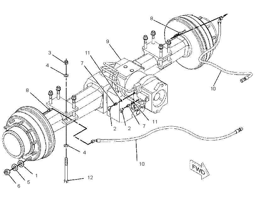 AXLE & MTG AR-REAR 2171714 CAT