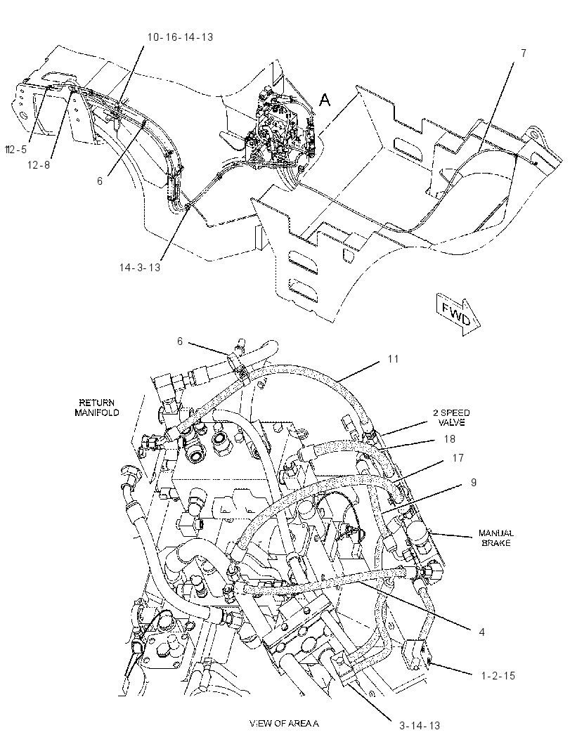 LINES GP-BRAKE & SHIFT 1896347 CAT