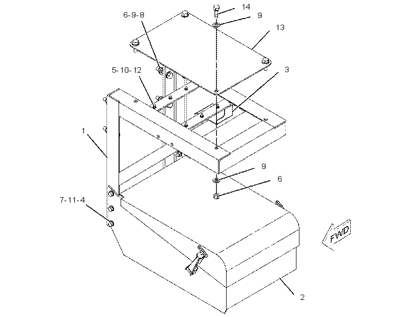 MOUNTING GP-BATTERY 1592234 CAT
