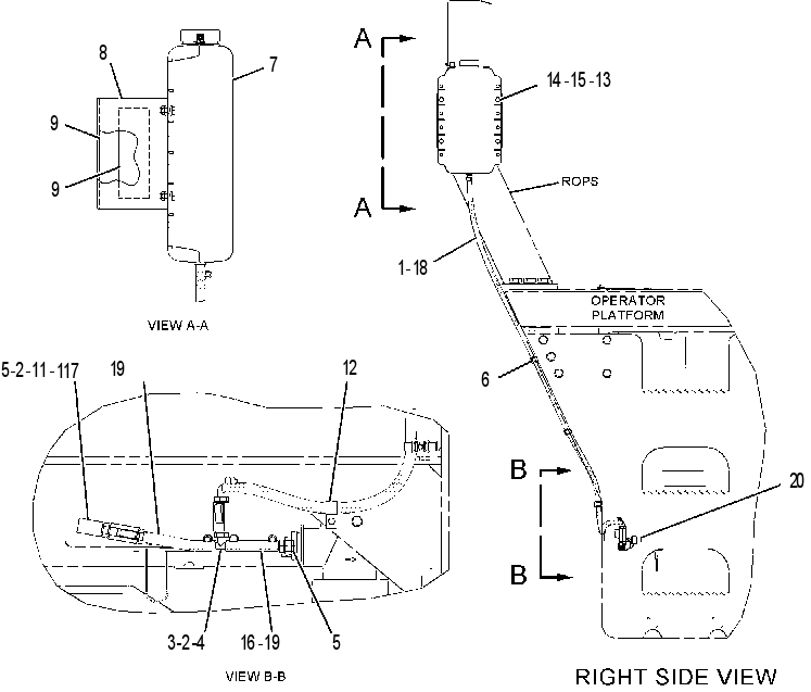 LINES GP-WATER SPRAY 2291576 CAT