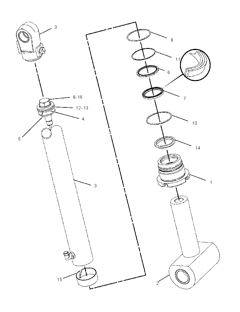 CYLINDER GP-BACKHOE BUCKET 2107088 CAT