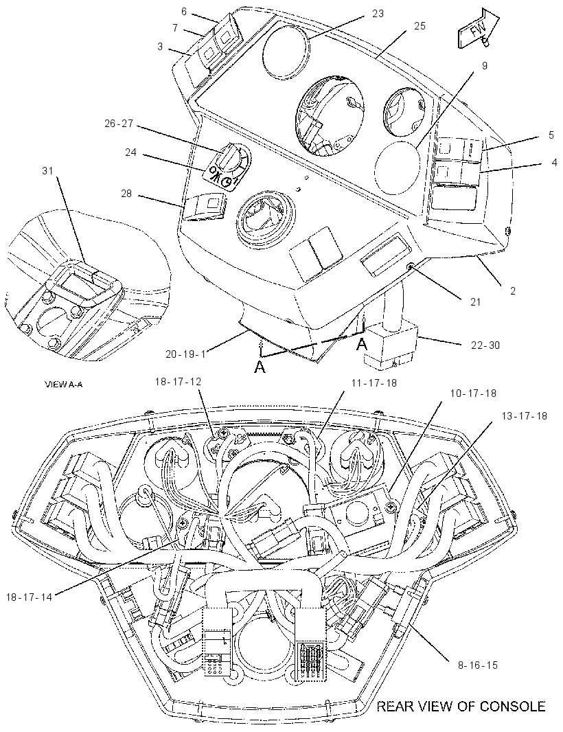 CONSOLE GP-INSTRUMENT 2167861 CAT
