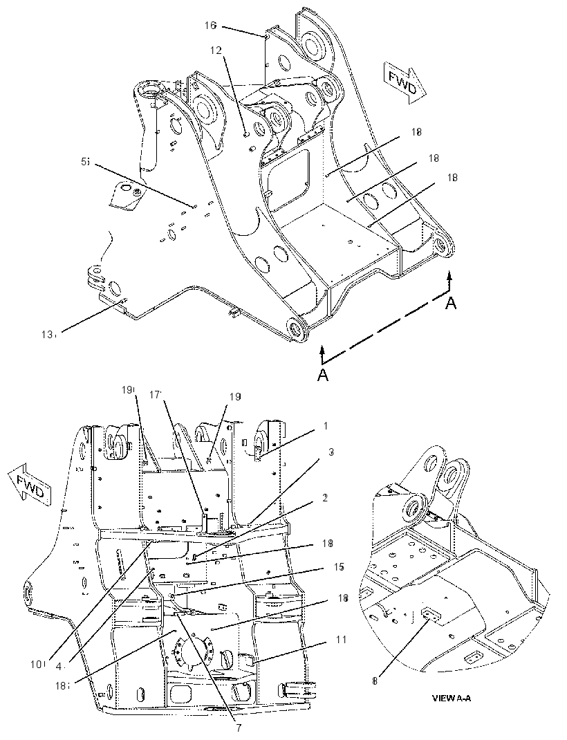 FRONT FRAME ASSEMBLY 1754199 CAT