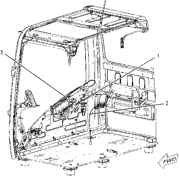 Проводка консоли 2500107 CAT