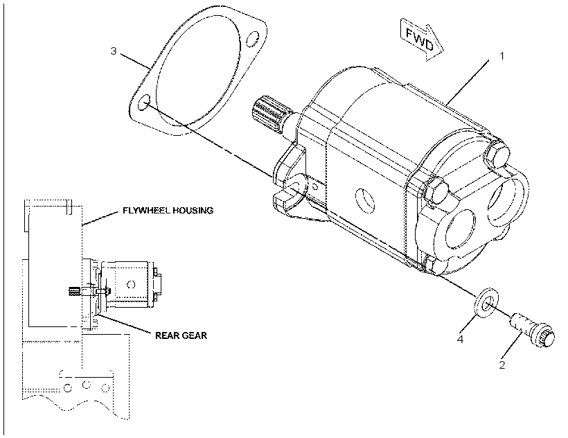 PUMP & MTG GP-PILOT & BRAKE 8R5676 CAT