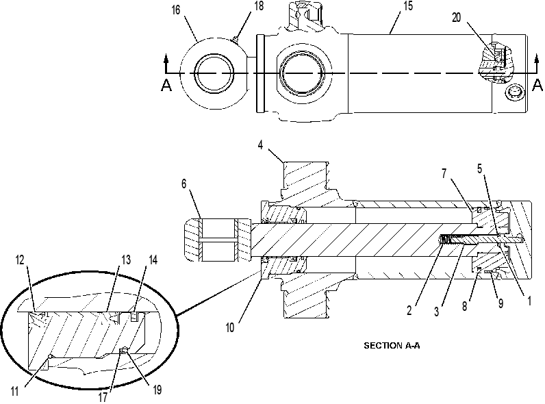 CYLINDER GP-SWING 2283506 CAT