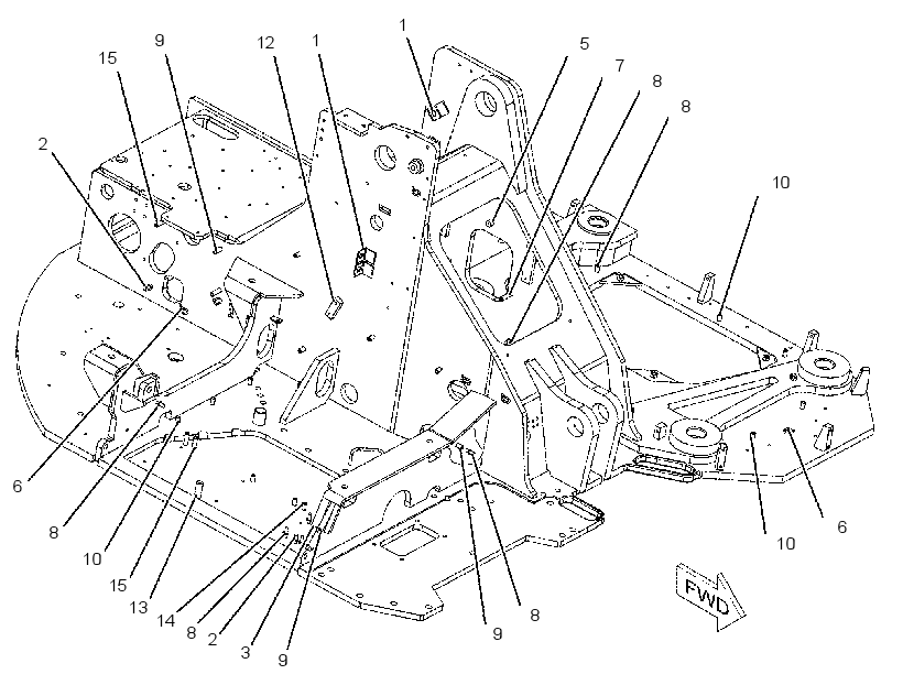 FRAME AS-UPPER 2128001 CAT