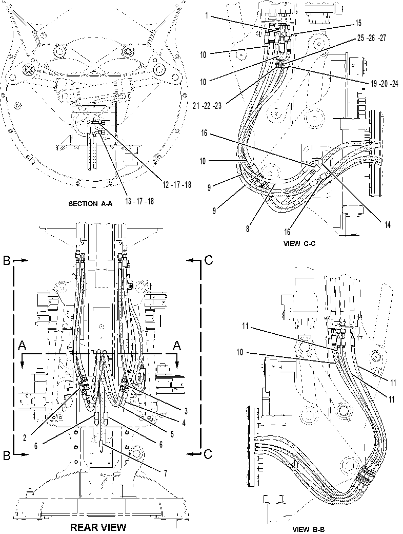 LINES GP-FELLING HEAD TILT 2041352 CAT