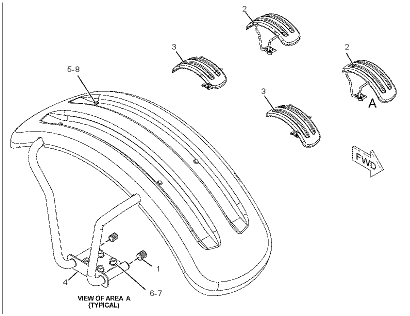 FENDER & MOUNTING GP 2465388 CAT