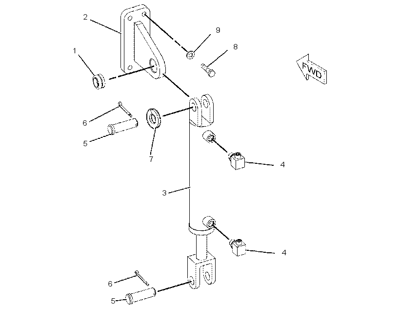 CYLINDER & MTG GP-TOW POINT 1952881 CAT