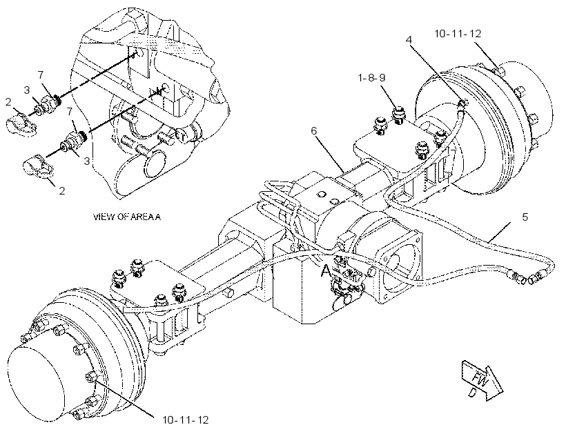 AXLE AR-REAR 2024848 CAT