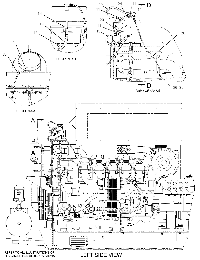 Трубопроводы охлаждающей жидкости 1955710 CAT