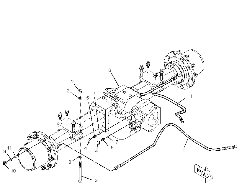 AXLE AR-REAR 1949207 CAT