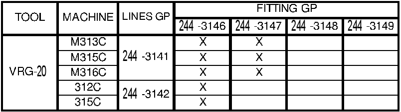 CHART-CONNECTING LINES 2552308 CAT