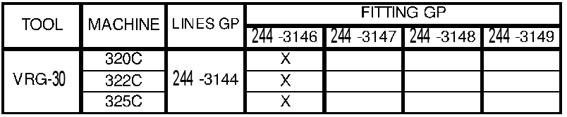 CHART-CONNECTING LINES 2552312 CAT